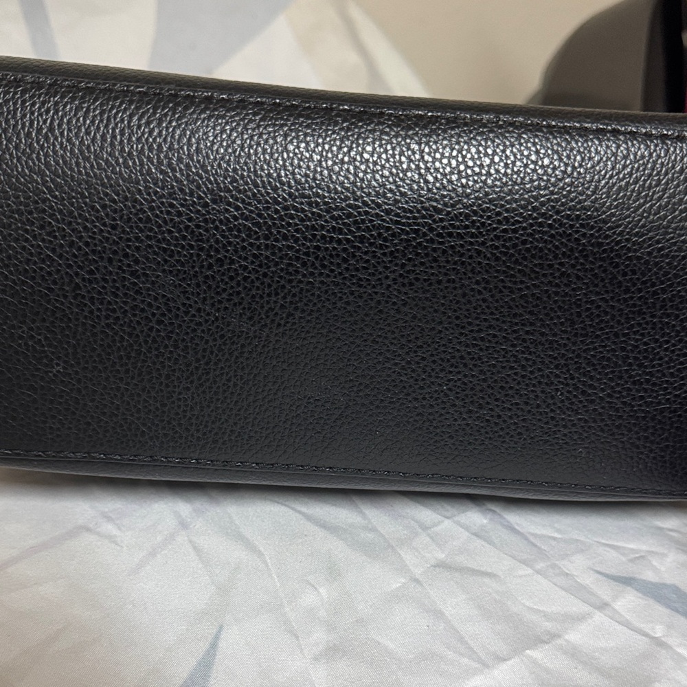 kate spade Black Leather Tote with pale pink interior - Picture 5 of 12
